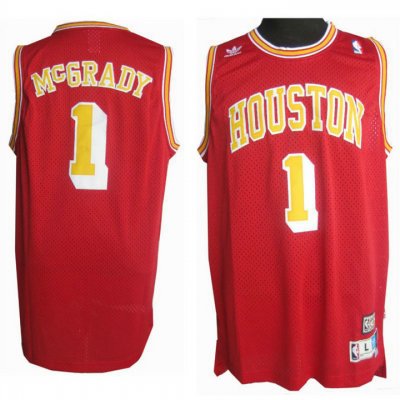 NBA tracy mcgrady rockets Rouge Maillot